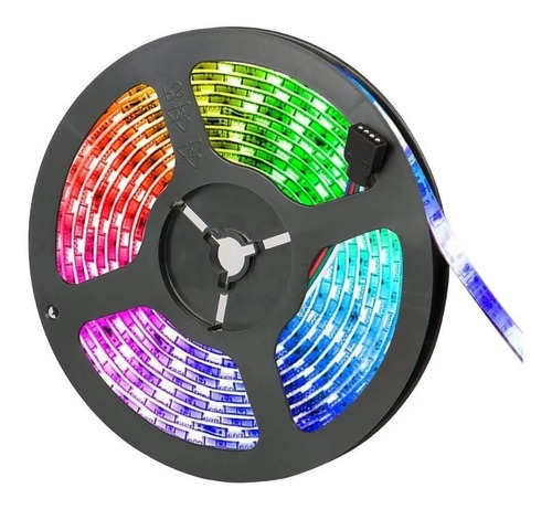 10 Tiras Led Rgb Rollo 5m Incluye Eliminador Ip65 