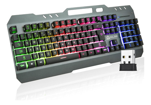 Teclado Inalámbrico Klim Lightning Us Nuevo 2023 + Marco Y +