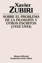 Comprar Libro Sobre El Problema De La Filosofía Y Otros Escritos De