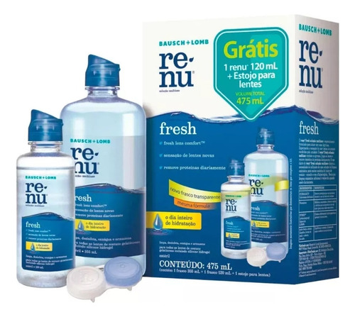 Renu Líquido Para Limpieza Bausch +lomb 475ml