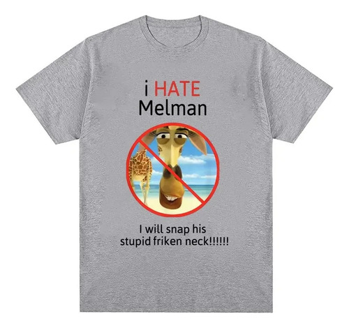 Camiseta De Manga Corta Con Estampado Gráfico I Hate Melman