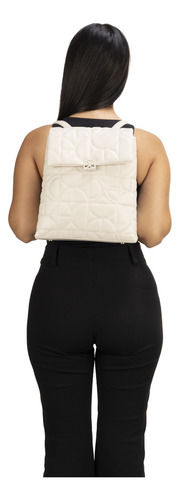 Bolsa Backpack Cloe Alasmi Mediano Color Nude