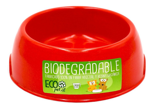 Plato Para Mascota 850 Ml - Biodegradable Y Ecológico