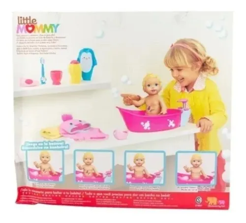 Muñeca baño de burbujas little mommy sale
