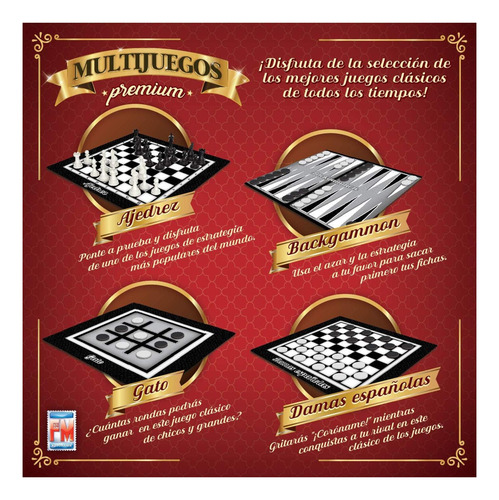 Multijuegos Premium Ajedrez Damas Backgammon Fotorama Gato