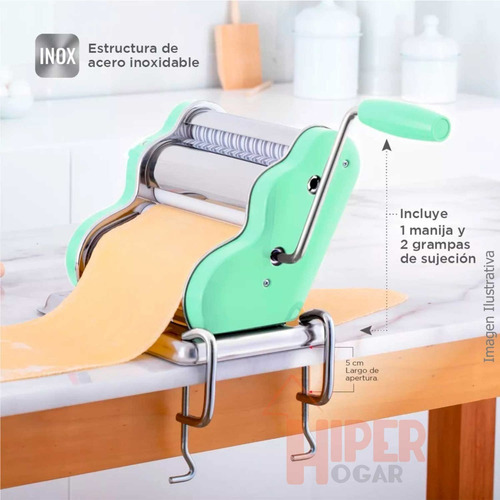 Máquina para pastas Pastalinda Clásica 200 color verde