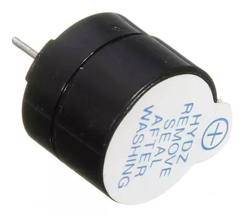 Buzzer Zumbador Piezoelectrico 10mm Activo De 12v