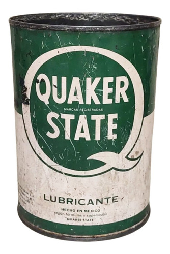 Lata Antigua De Aceite Quaker State De 946ml.