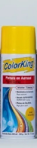 Spray Pintura Esmalte Color King 400ml Amarillo