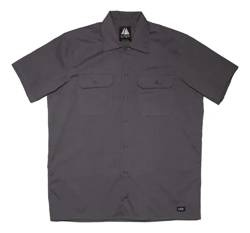 Camisa de trabajo manga corta new arrivals