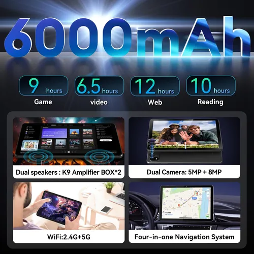 Tableta Headwolf Wpad6 De 10 Android, Octa Core Fhd 1920x120