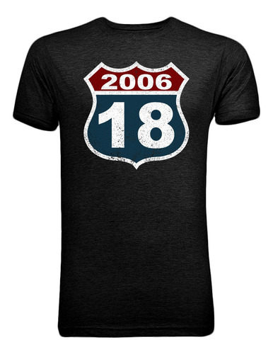 Playera Camiseta T-shirt Cumpleaños 18 Años Limited Edition