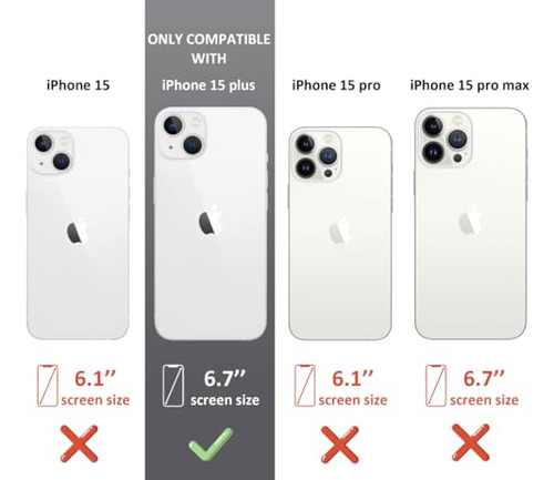 Funda Para iPhone 15 Plus Transparent Plastico-4