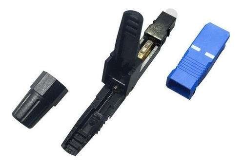 Conector Fast Sc Fibra Azul 100 Unid Promoção + Gabarito