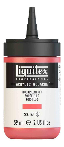 Tinta Guache Acrílica Liquitex S2 983 Fluorescent Red 59ml