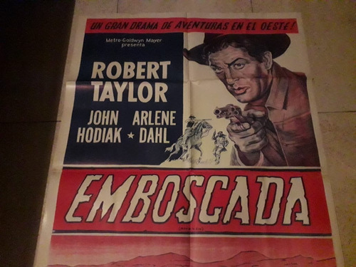 Afiche Emboscada Robert Taylor John Hodiak Original 1949 C29