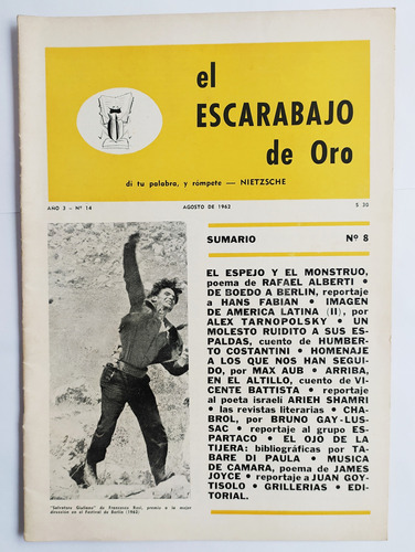 Revista El Escarabajo De Oro 14 Alberti Costantini Espartaco