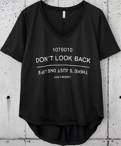 R1099 Remera Persy Evase Cuello V Talles Grandes