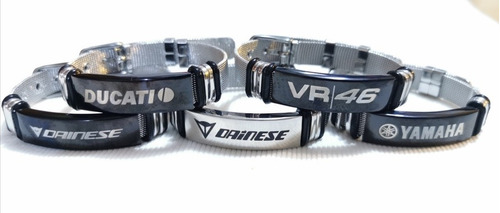 Pulsera Dainese Vr46 Ducati Yamaha Unisex Acero Inoxidable