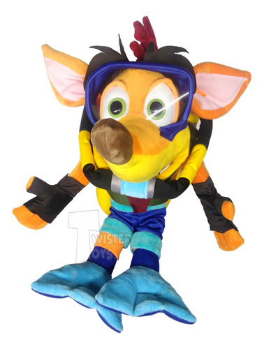 Peluche Crash Bandicoot Acuatico Grande Traje De Buzo