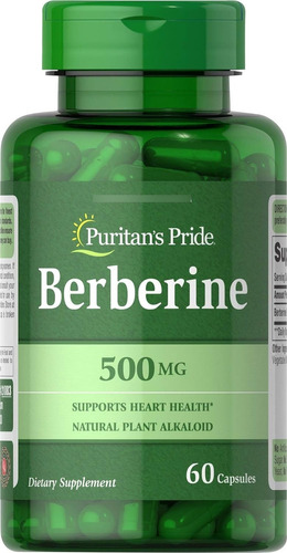 Berberina 500 Mg, 60 Capsulas  Puritan's Pride