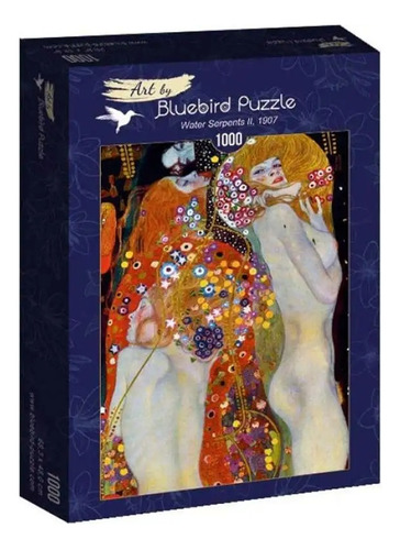 Bluebird Puzzle 1000 Pzs - Gustave Klimt - Water Serpents Ii