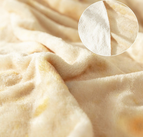 Manta De Tortilla Cobijas De Burrito Cobertor Para Bebe Color Amarillo Cálido
