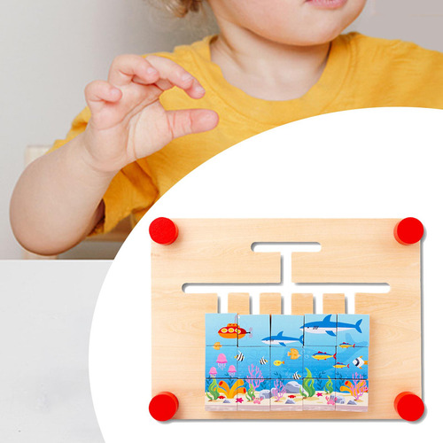 Juego De Rompecabezas De Combinación De Formas Y Mar