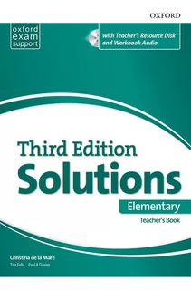 Solutions Elementary - Teacher's Book - 3rd Ed