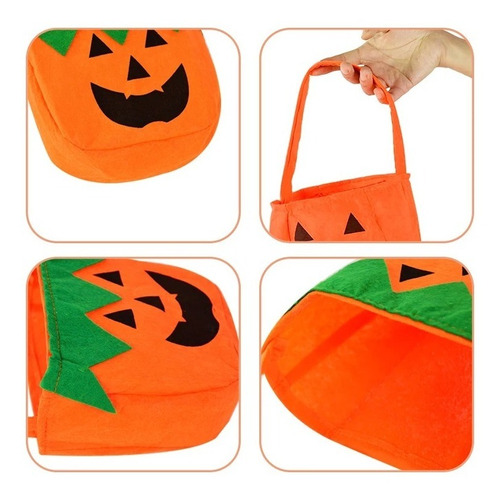 Pack 3 Uds Bolsa Para Dulces Motivo Halloween