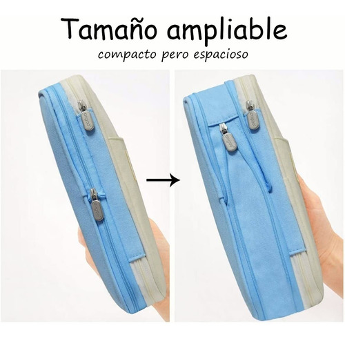 Estuche De Lápices Doble Capa De Gran Capacidad Organizador