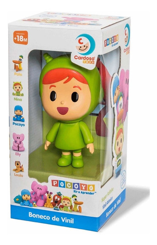 Pocoyo De Vinil + Elly Nina Loula Pato Kit 5 Bonecos Cardoso