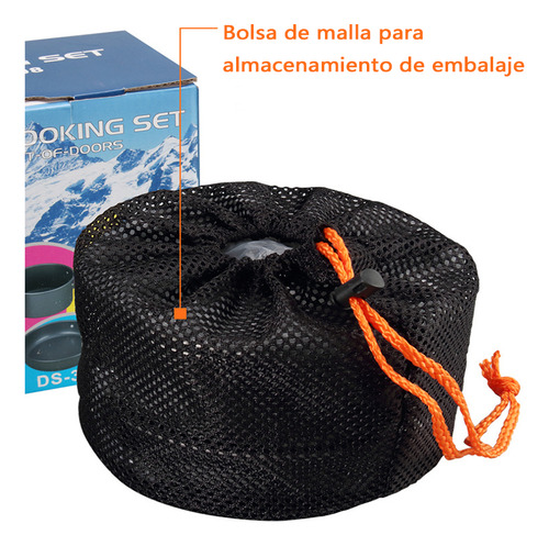 Estufas Y Encimeras Ollas Camping Con Cocinilla Y Cubiertos
