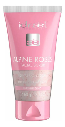 Alpine Roses Facial Scrub Idraet 60gr. Hipoalergénico. Suave