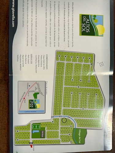Venta Lote 620 Mts. Parquizado En Barrio Privado Altos Del S