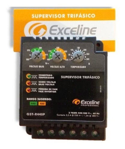 Supervisor  Trifasico Exceline 208-220v/440-480v Gst 