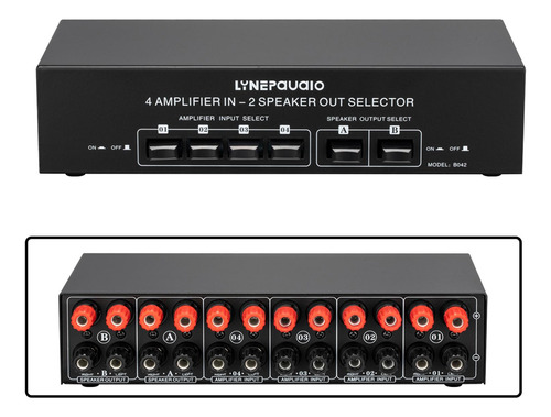 Interruptor Selector De 2 Salidas, Conmutador De Sonido De