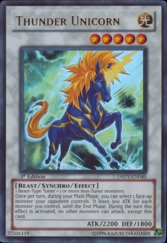 Thunder Unicorn (drev-en040) Yu-gi-oh!