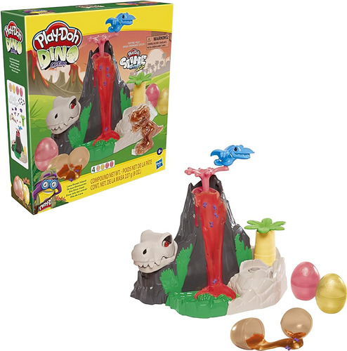 Play Doh Dino Crew Dinosaurio Set Isla Del Volcan