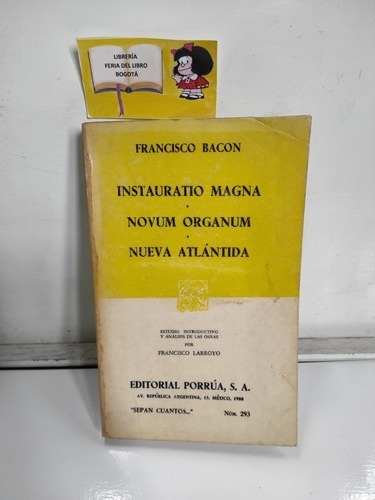 Francisco Bacon - Instauración Magna - Novum Organum - Atlan