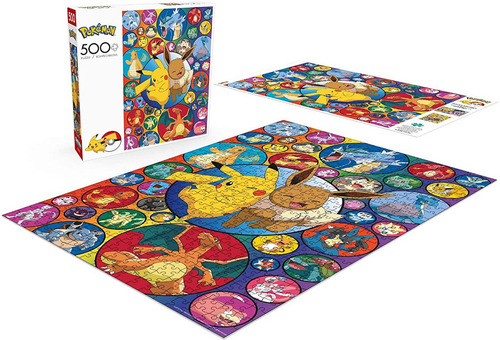 Buffalo Games® Rompecabezas 500 Piezas Pokémon + Poster Ev