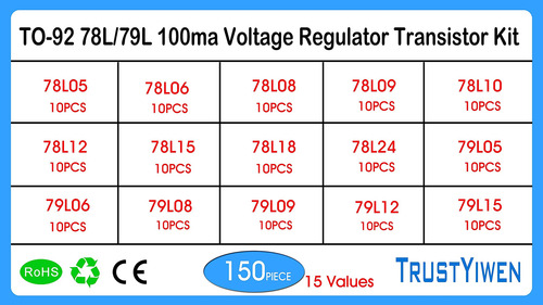 Trustyiwe 15values 150pcs To-92 78l05 78l06 78l08 78l09 78l.