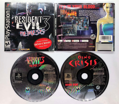 Resident Evil 3 Nemesis Ps1 2xcd 1999 Retromx (Usado)