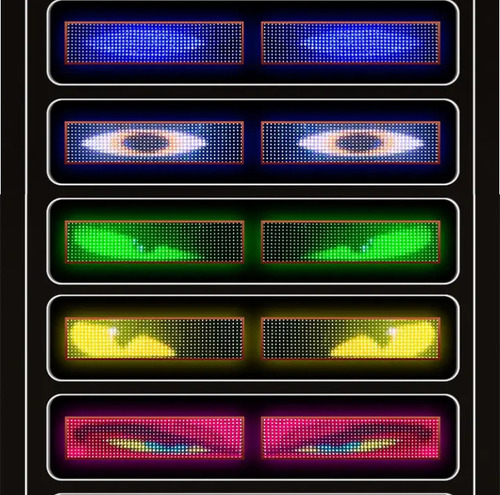 K Panel Led Flexible Ojos En Parabrisas Camion ,bus 150x17cm