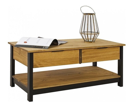 Mesa De Living Ratona Madera Mueble Rustica Ld Lcm