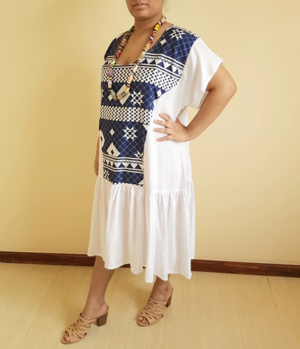 Imagem 3 de 5 de Vestido Feminino Tecido Tônia