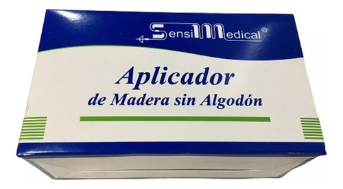 Aplicador De Madera Sin Algodón  C/1000 Sensimedical 1 Pieza