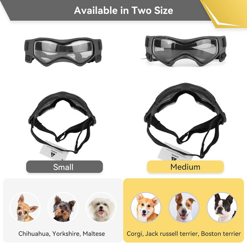 ¡ Gafas De Sol Ajustables Para Perros Pequeños Y Medianos