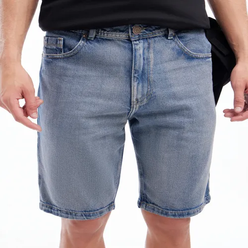 Bermuda Hombre Seven Regular Azul Algodón 45100639-580