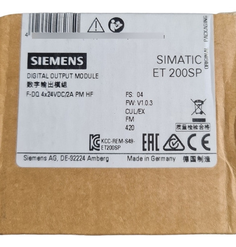 Simatic Et 200sp 4x24vdc/2a Pm